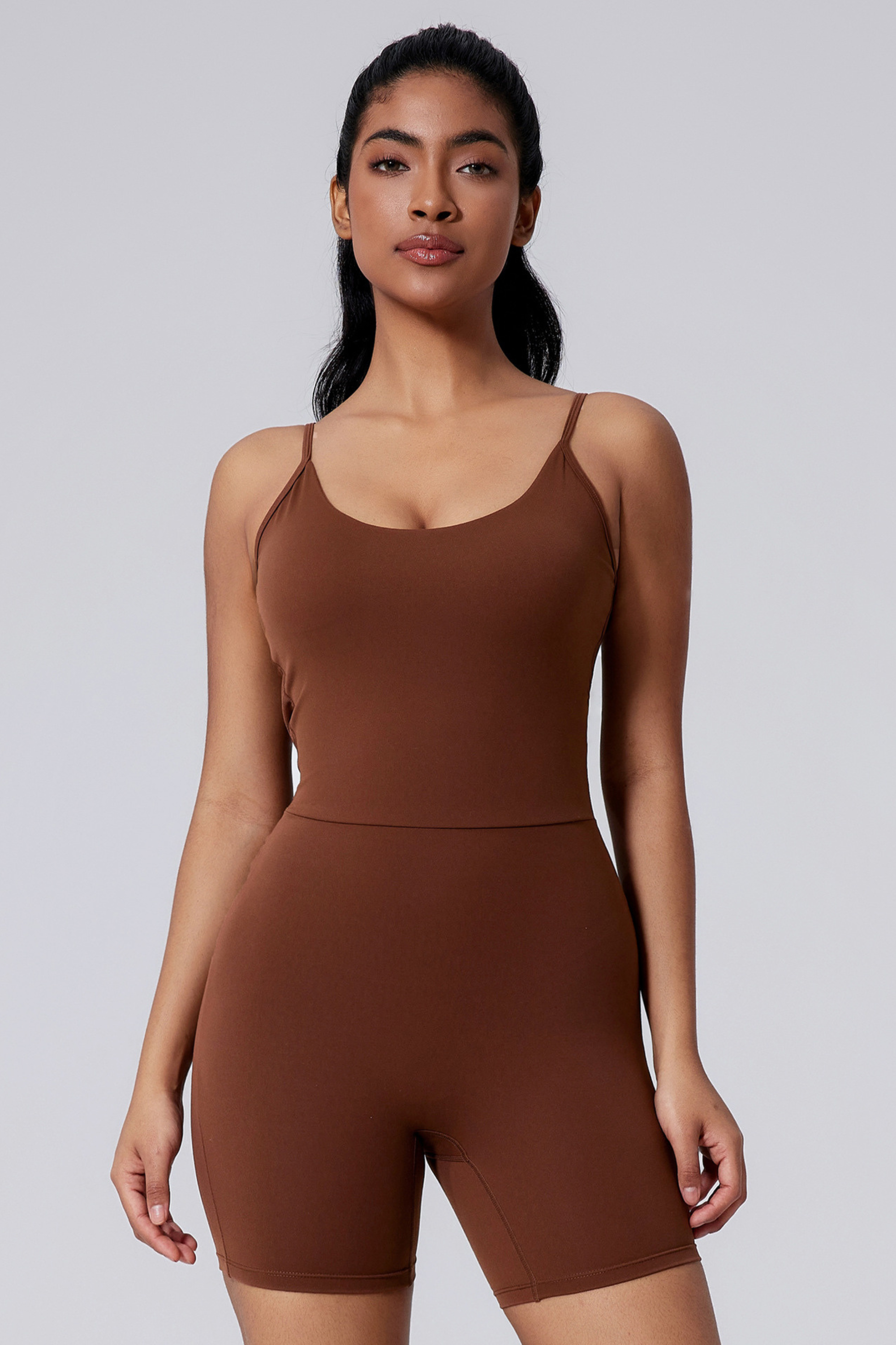 U Neck Sculpt Jumpsuit