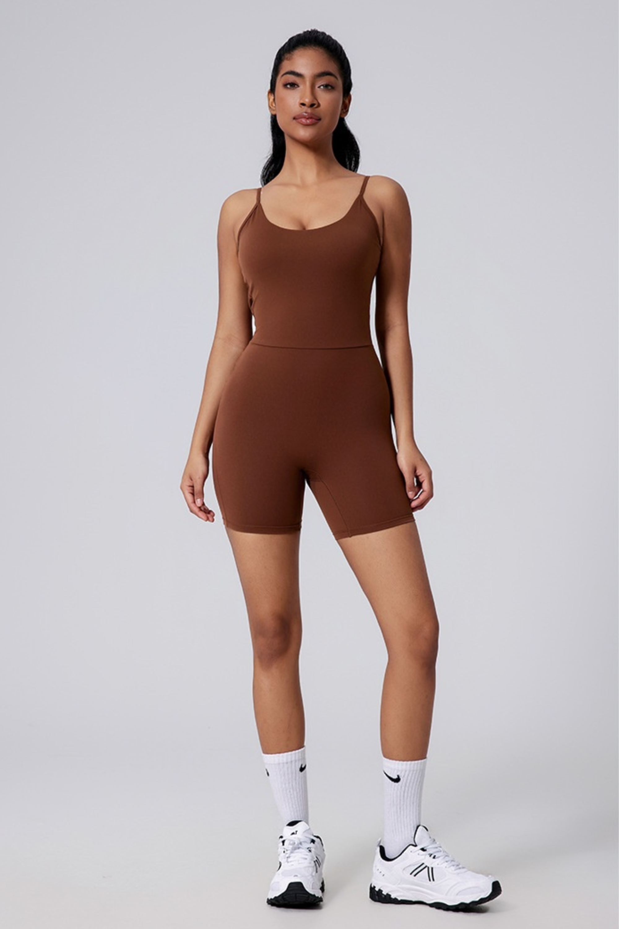 U Neck Sculpt Jumpsuit