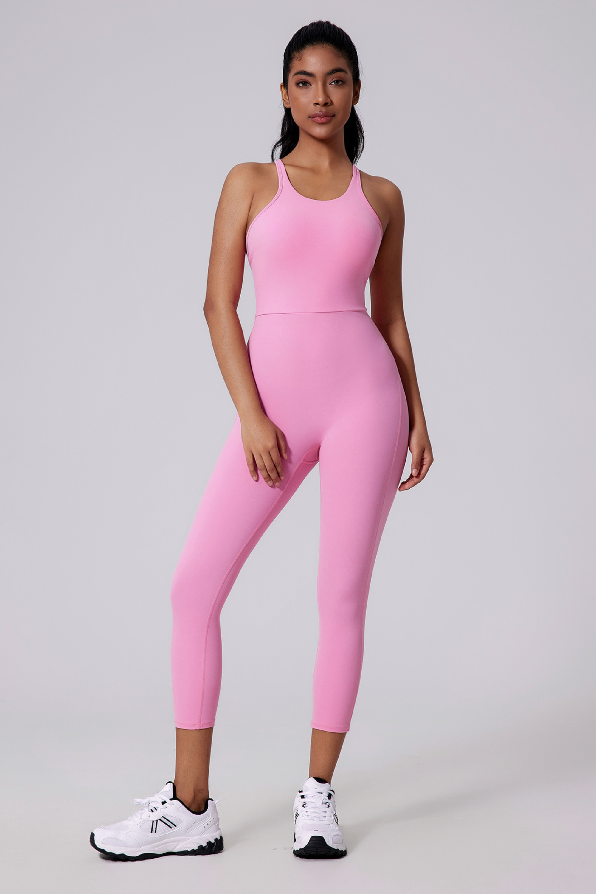 V Back Bare Yoga Jumpsuit