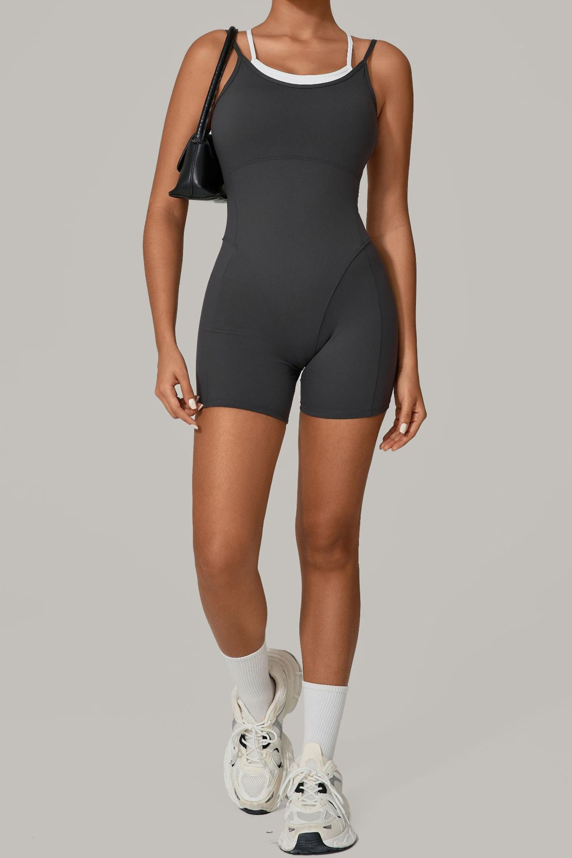 Contrast Sling Sports Jumpsuit