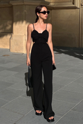 Black Cut Out Jumpsuit