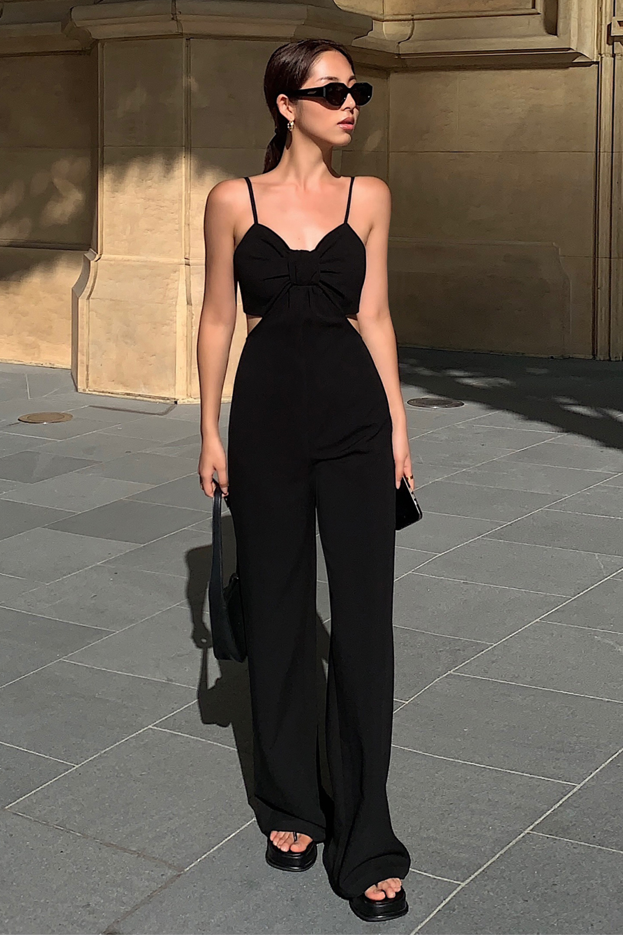 Black Cut Out Jumpsuit
