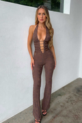 Lace Deep V Jumpsuit