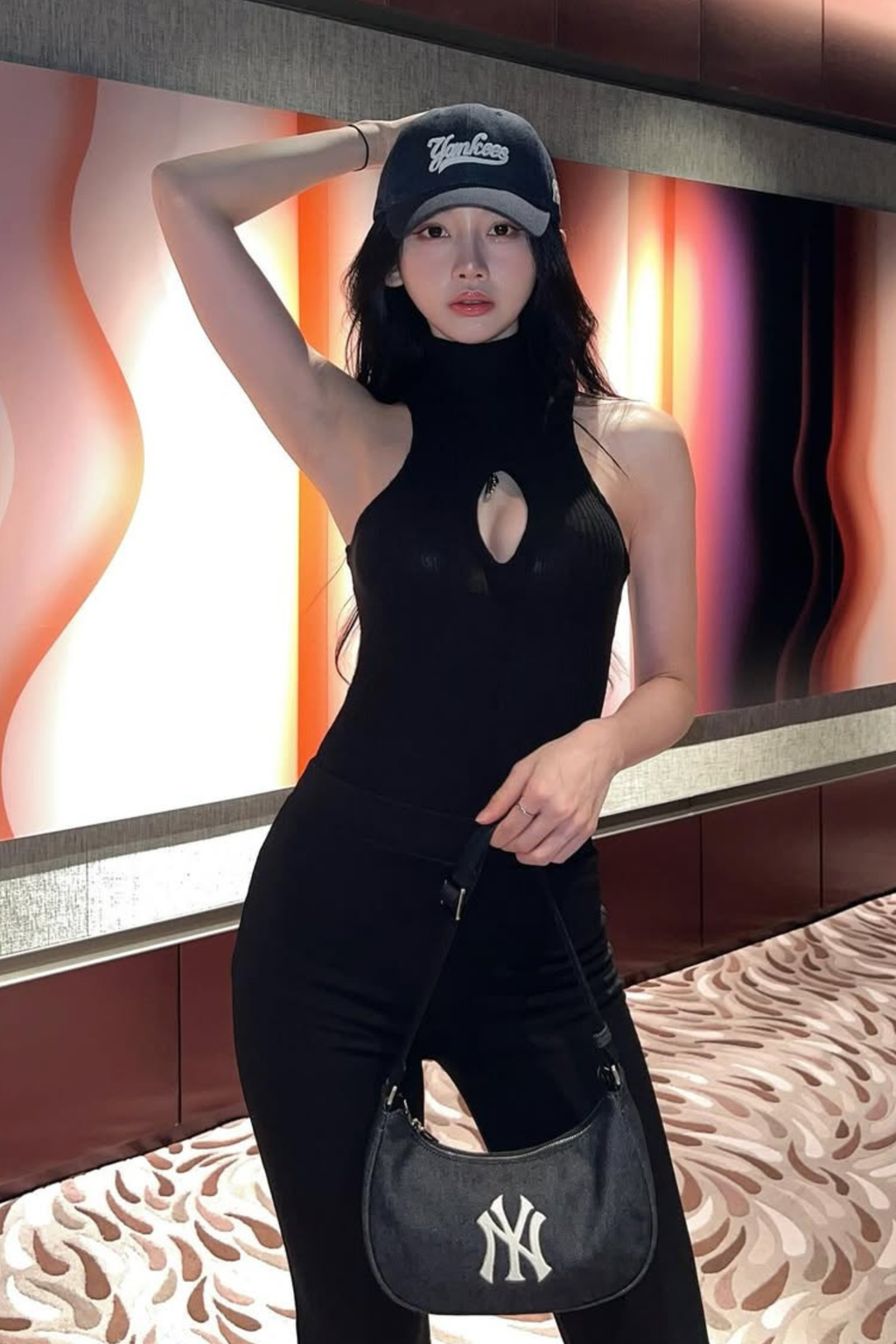 Mock Neck Jumpsuit