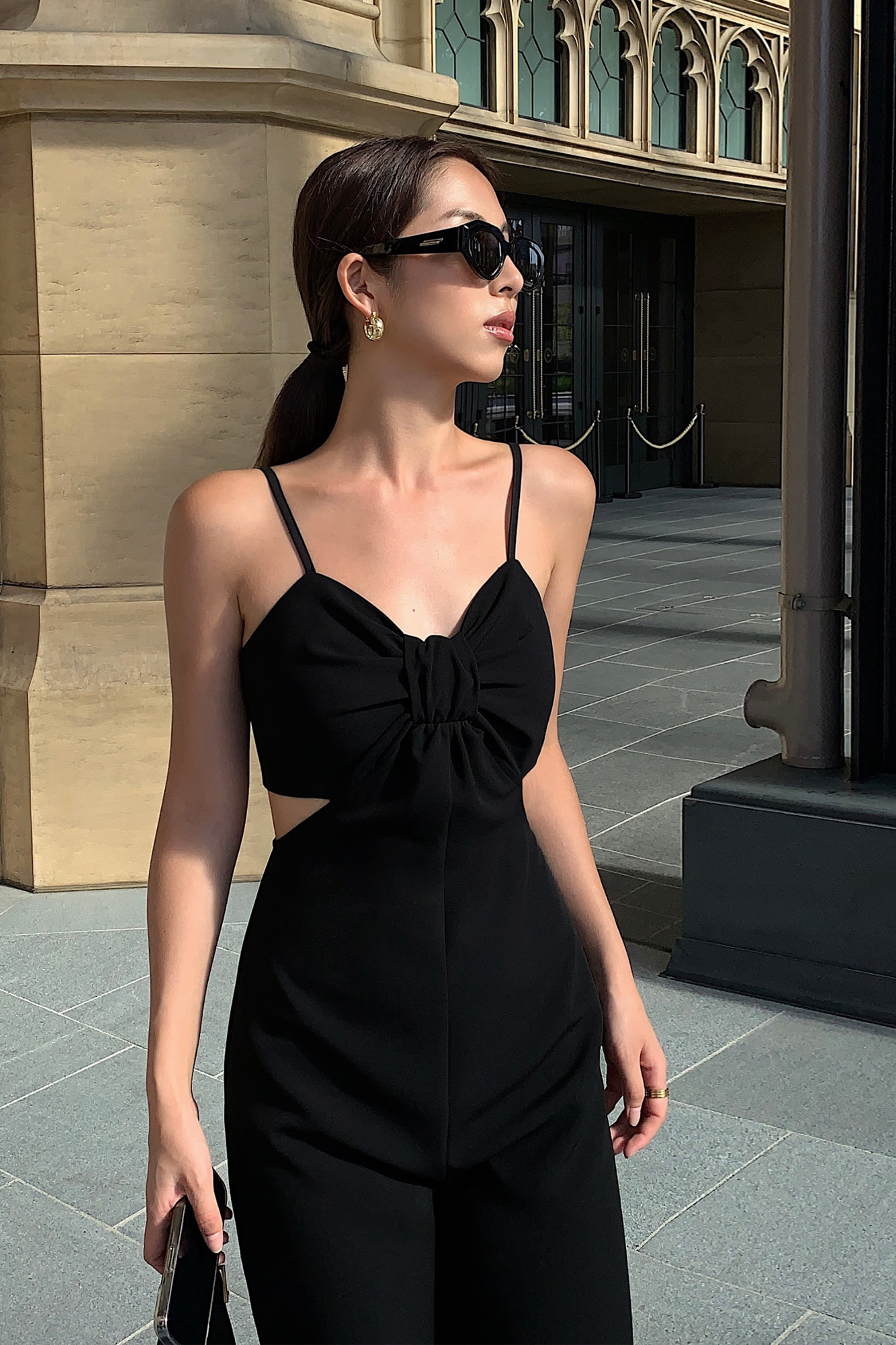 Black Cut Out Jumpsuit