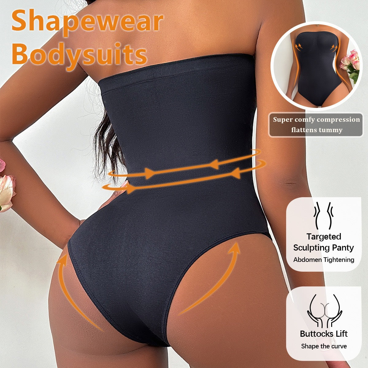 Women's One-Piece Shapewear Briefs With Tummy Control And Butt-Lifting Features