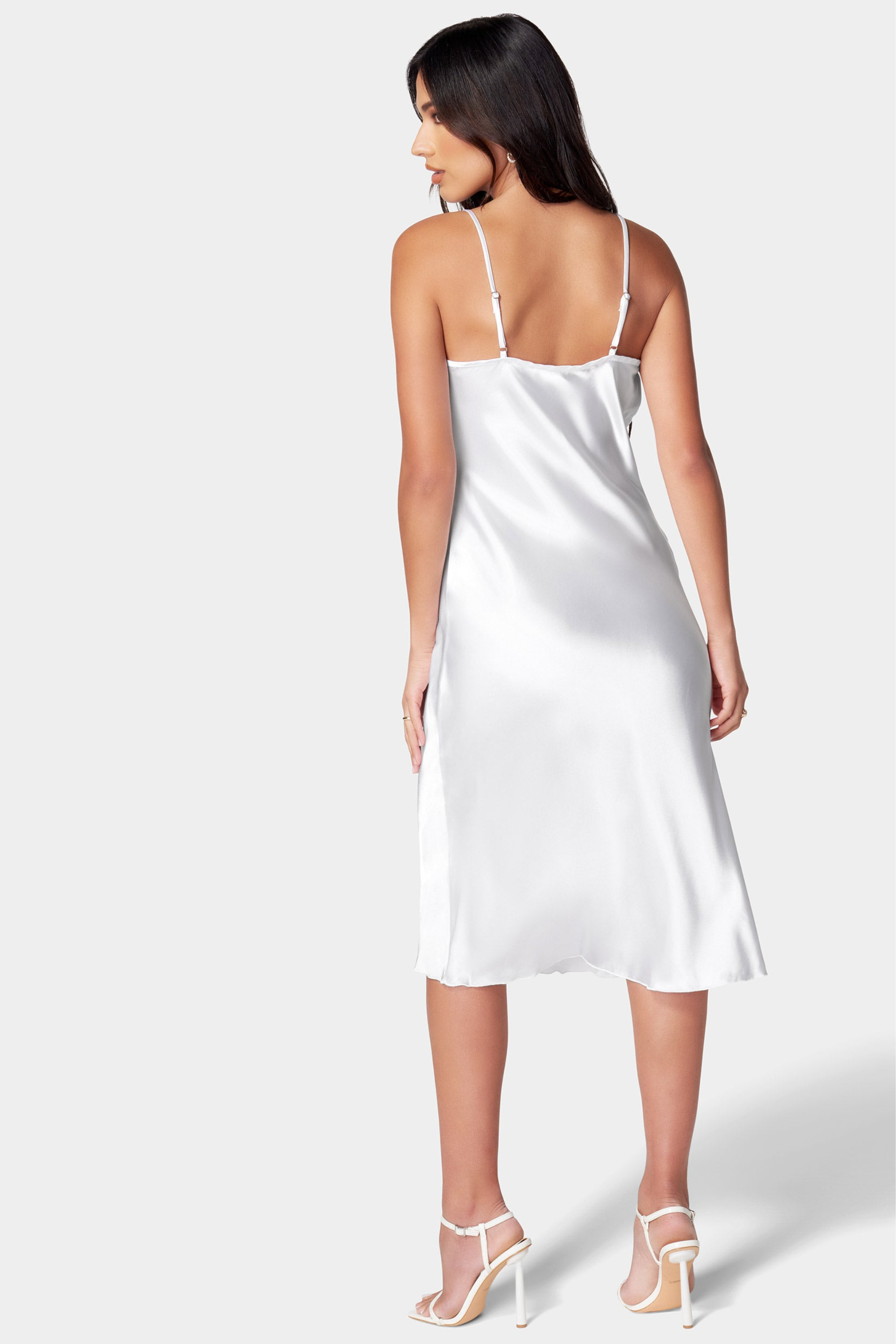 Satin Slip Midi Dress