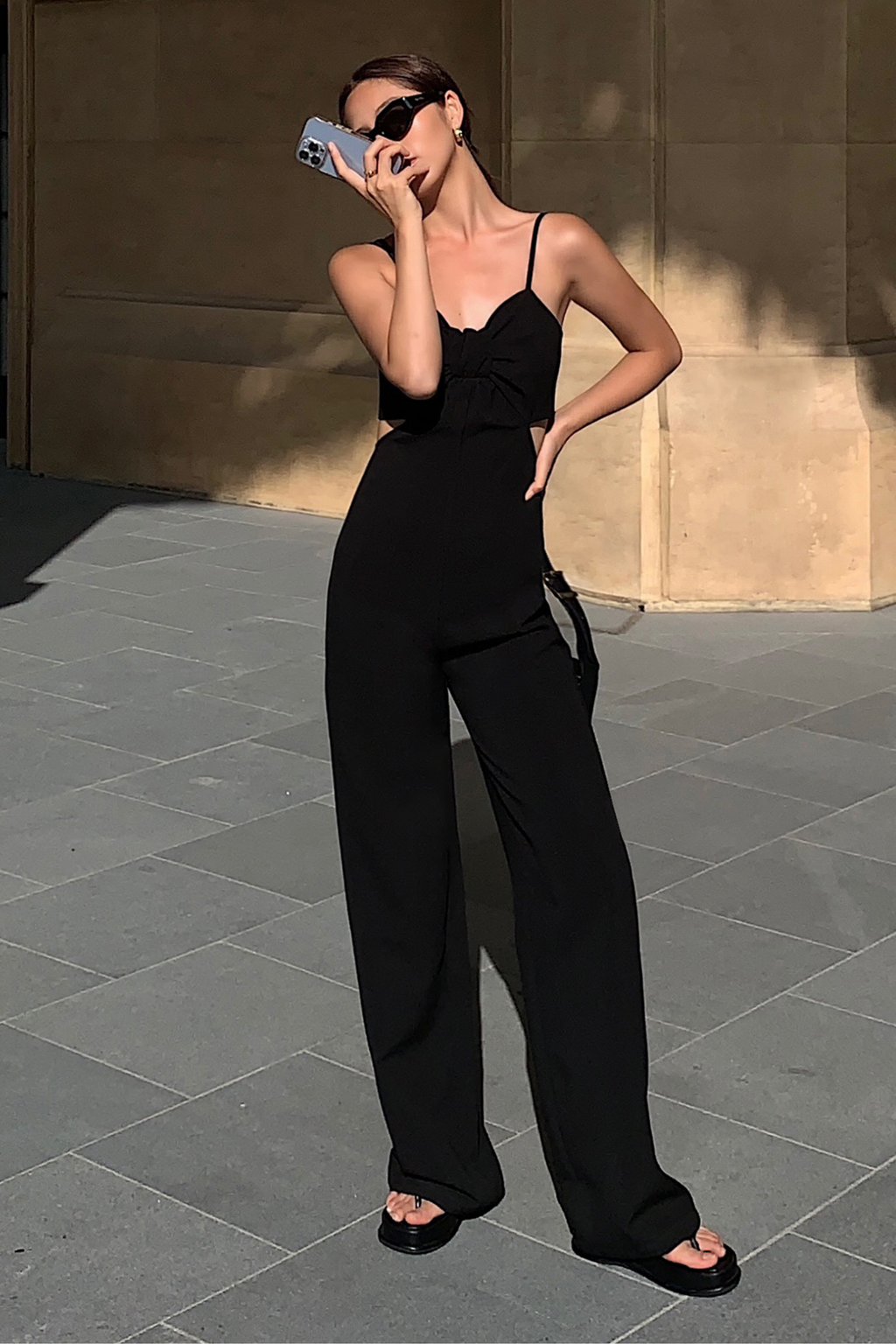 Black Cut Out Jumpsuit