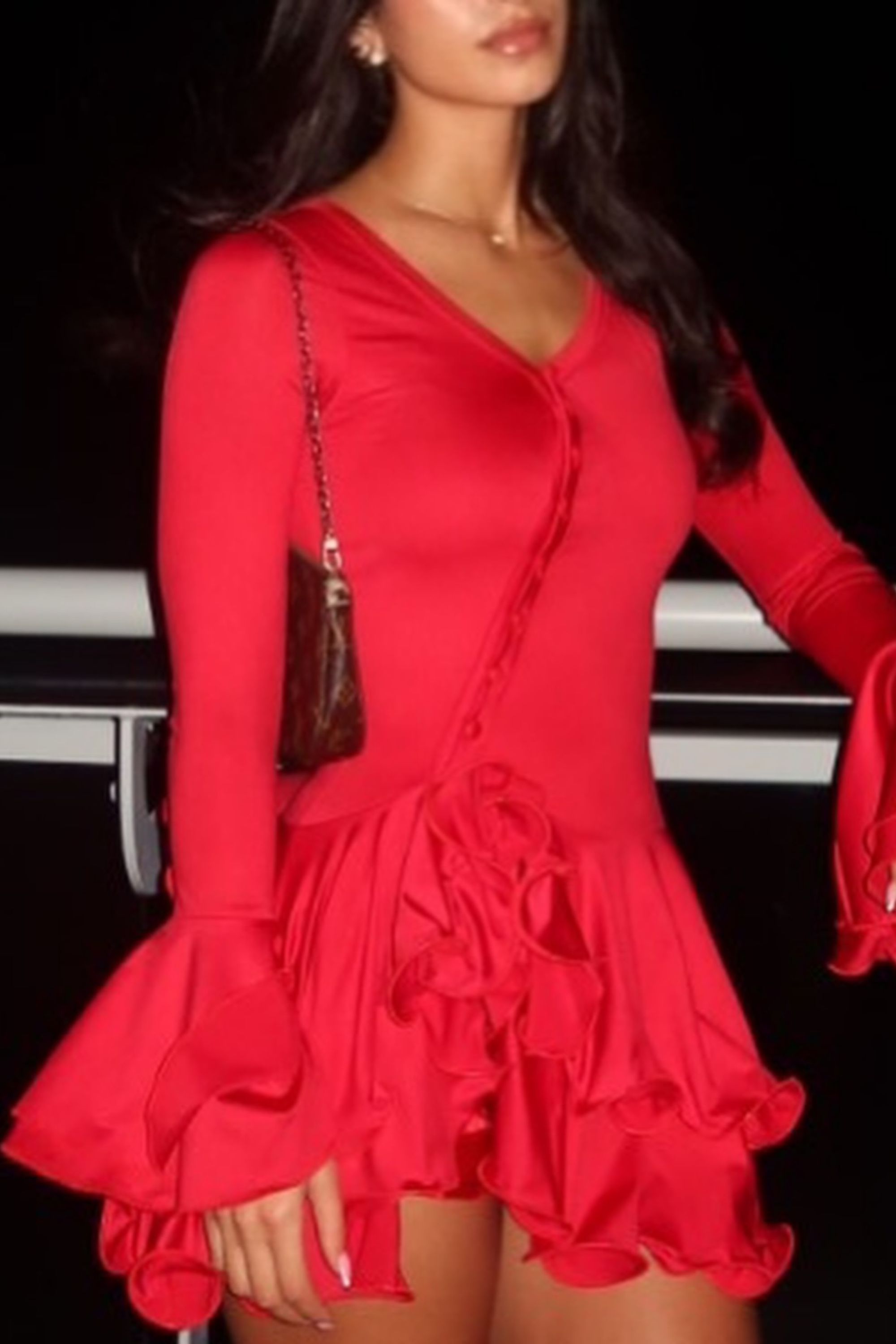 Ruffle Charm Mini Dress