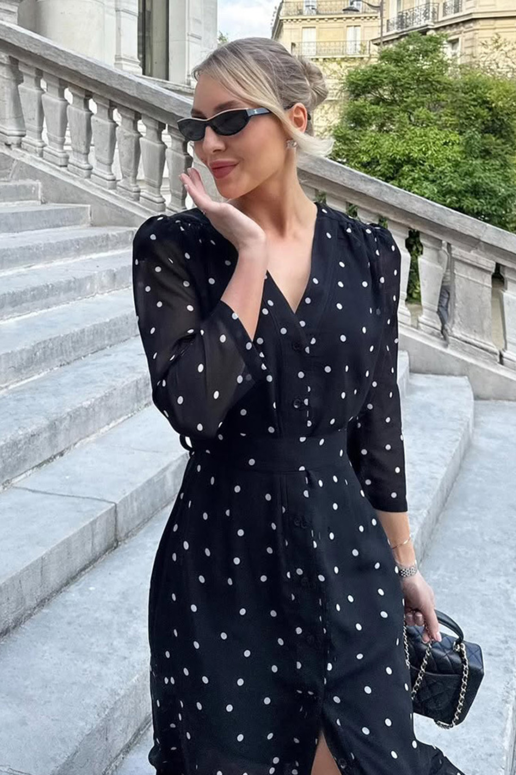 Polka Dot Maxi Dress