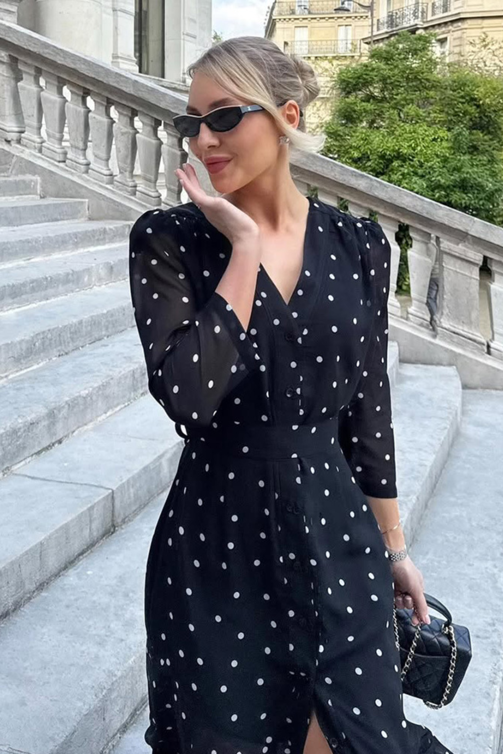 Polka Dot Maxi Dress