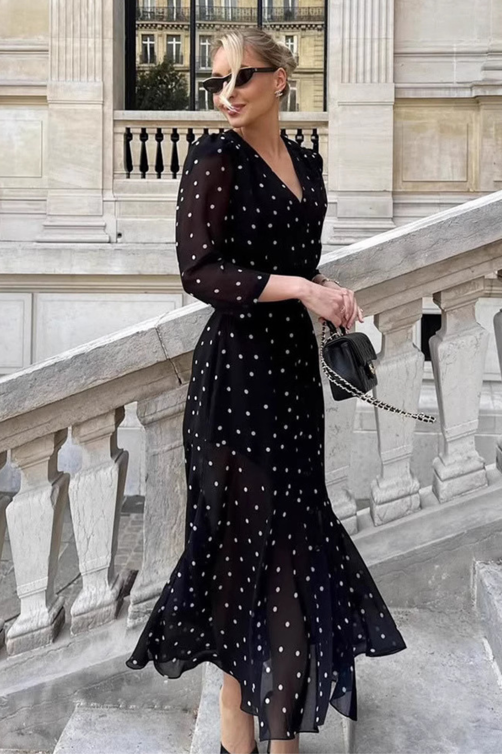 Polka Dot Maxi Dress