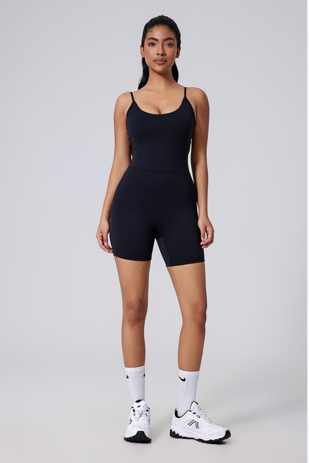 U Neck Sculpt Jumpsuit