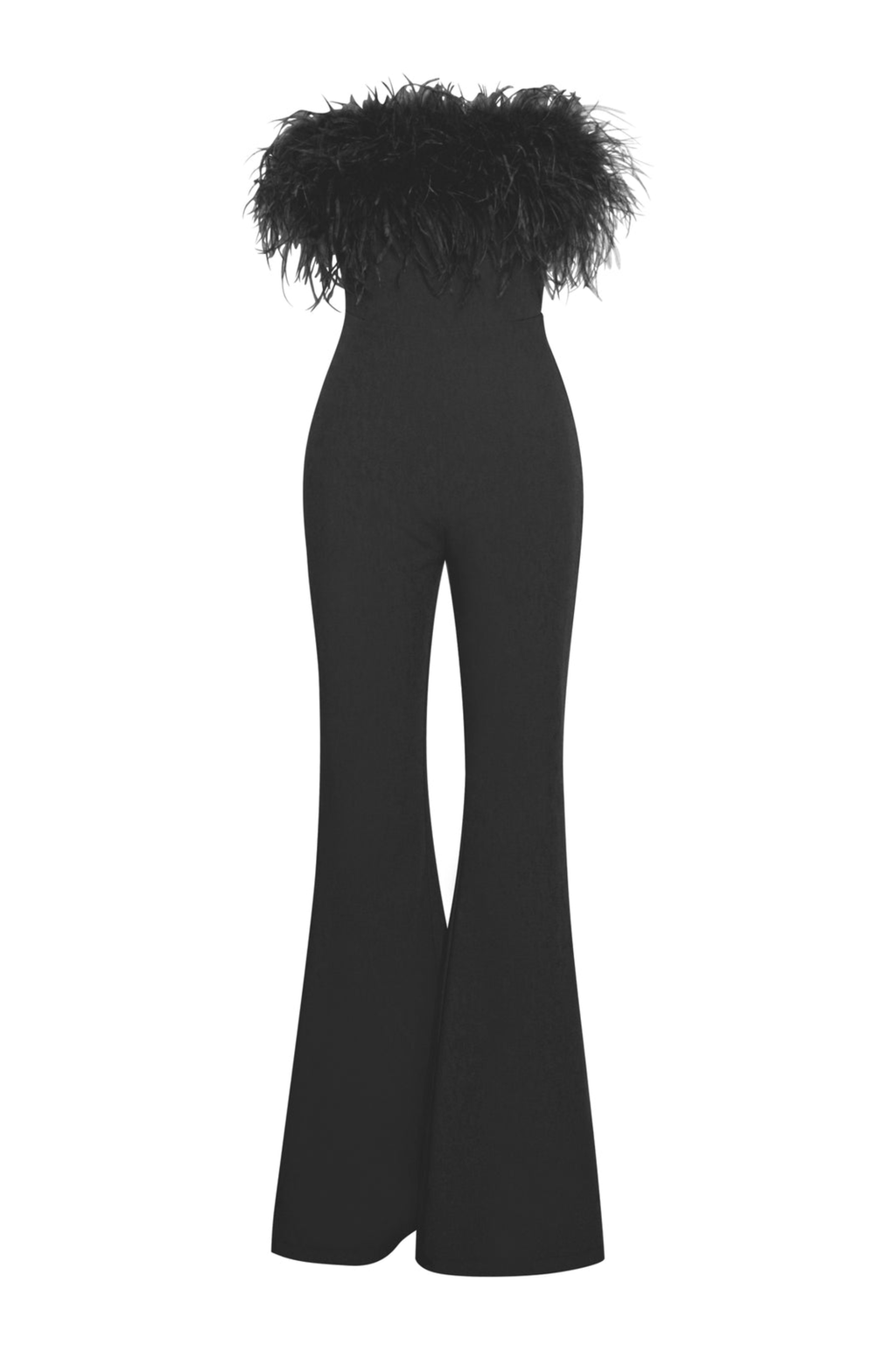 Black Feather Jumpsuit
