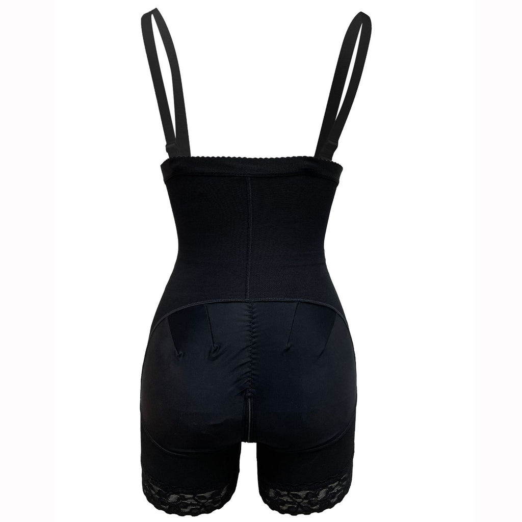 Black Women's Belly And Hip Lift One-piece Shapewear