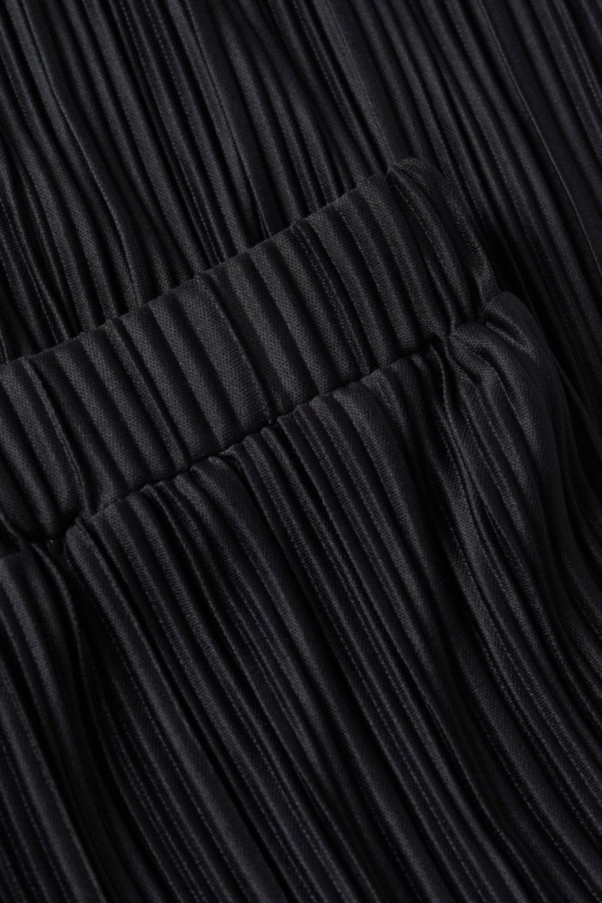 Black Pleated Co Ord Set