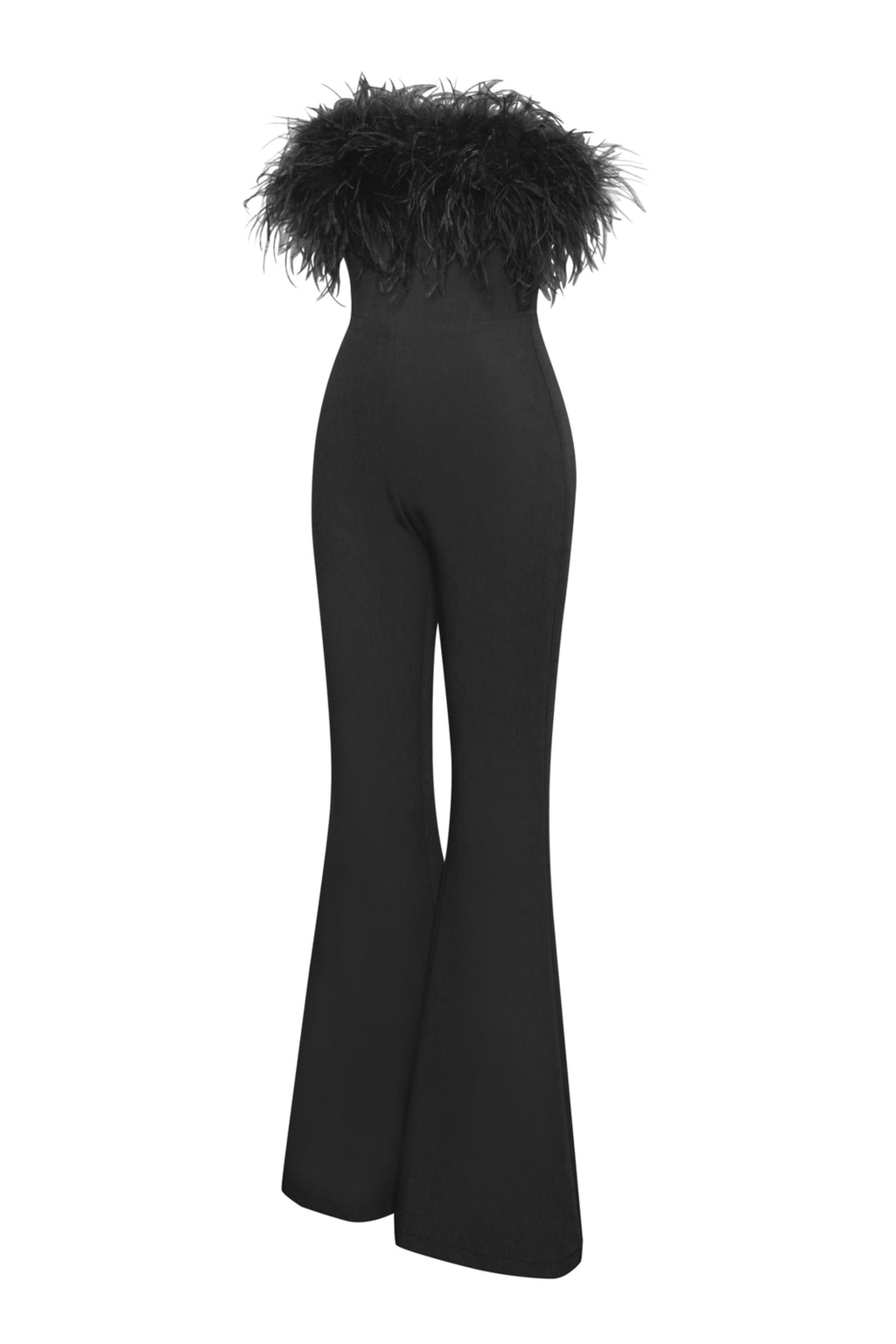 Black Feather Jumpsuit