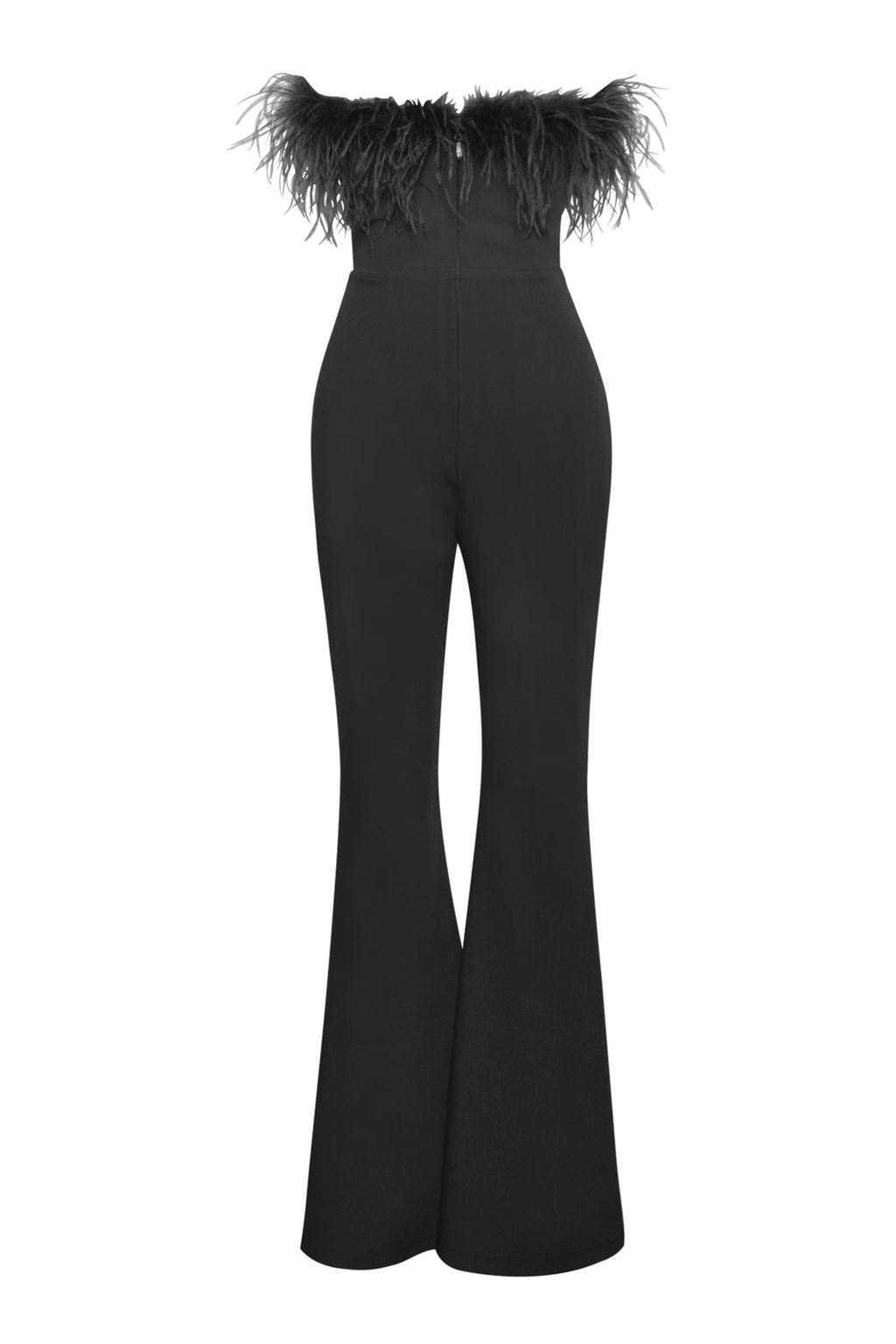 Black Feather Jumpsuit