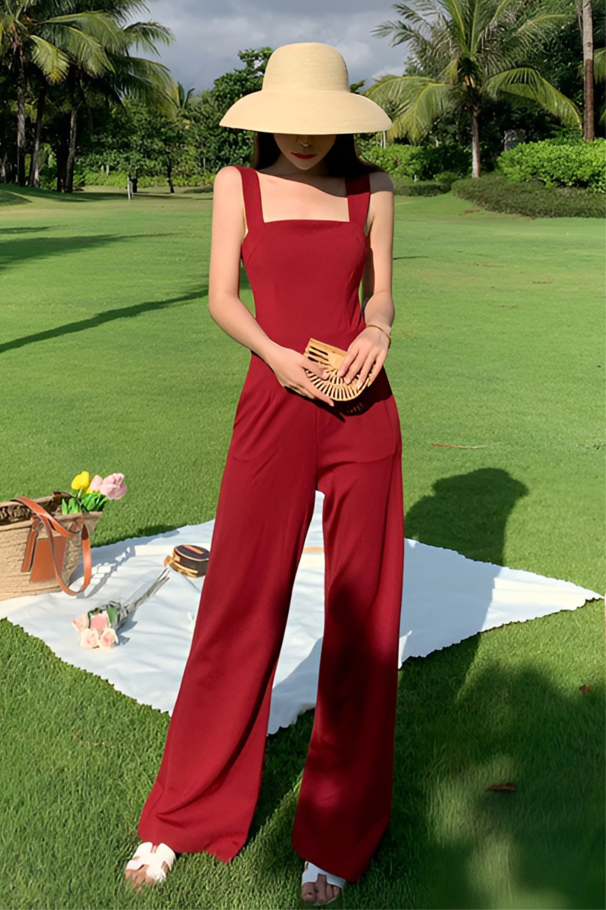 Elegant Wide Leg Jumpsuit