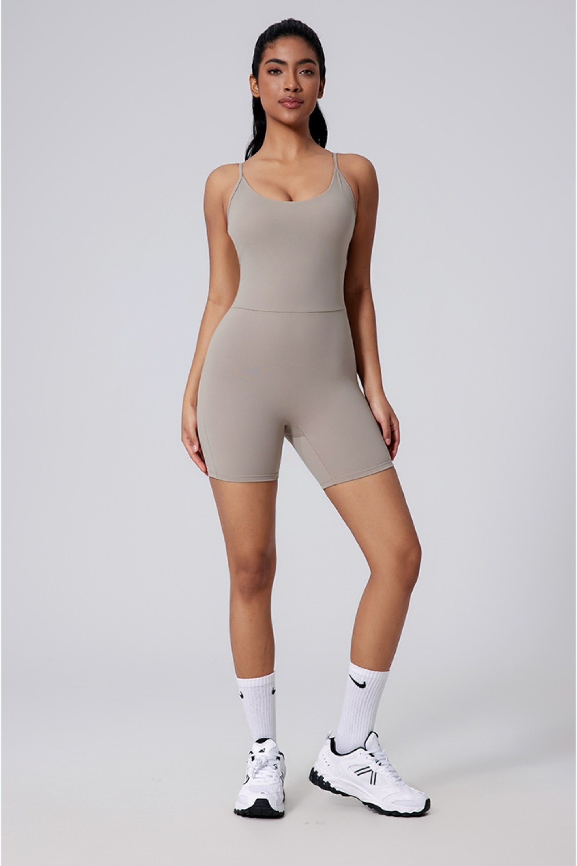 U Neck Sculpt Jumpsuit