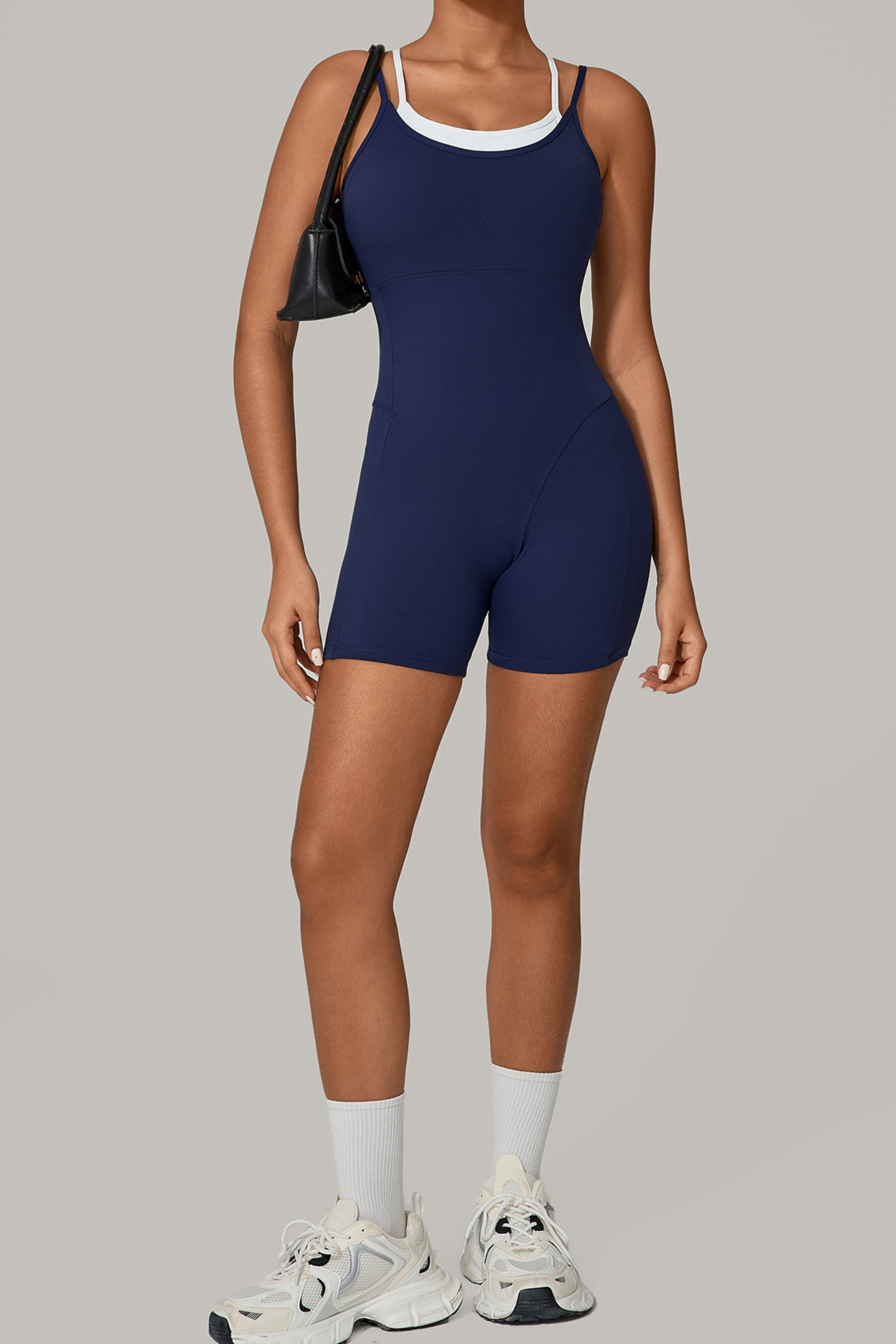 Contrast Sling Sports Jumpsuit