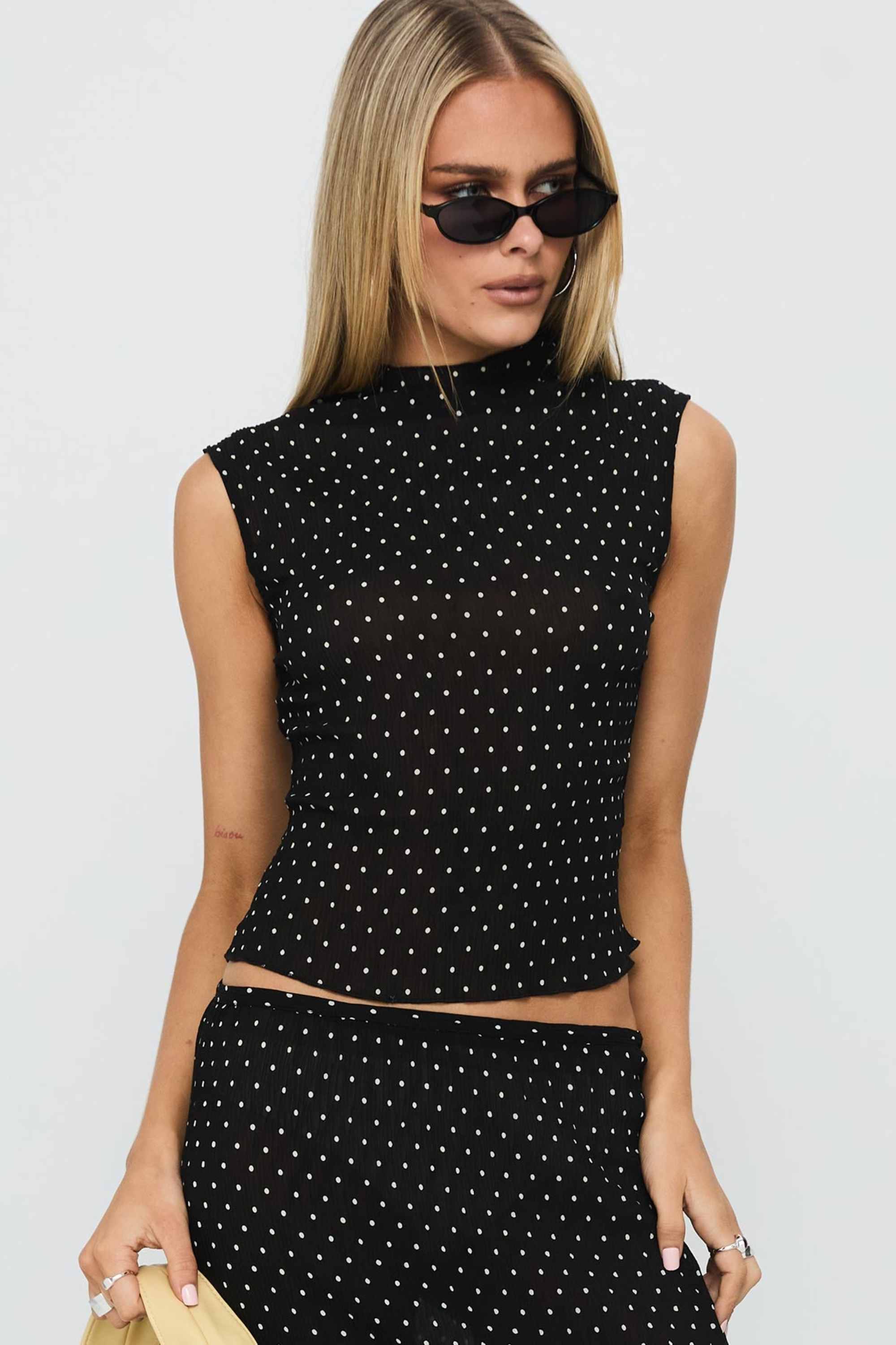 Polka Charm Skirt Set