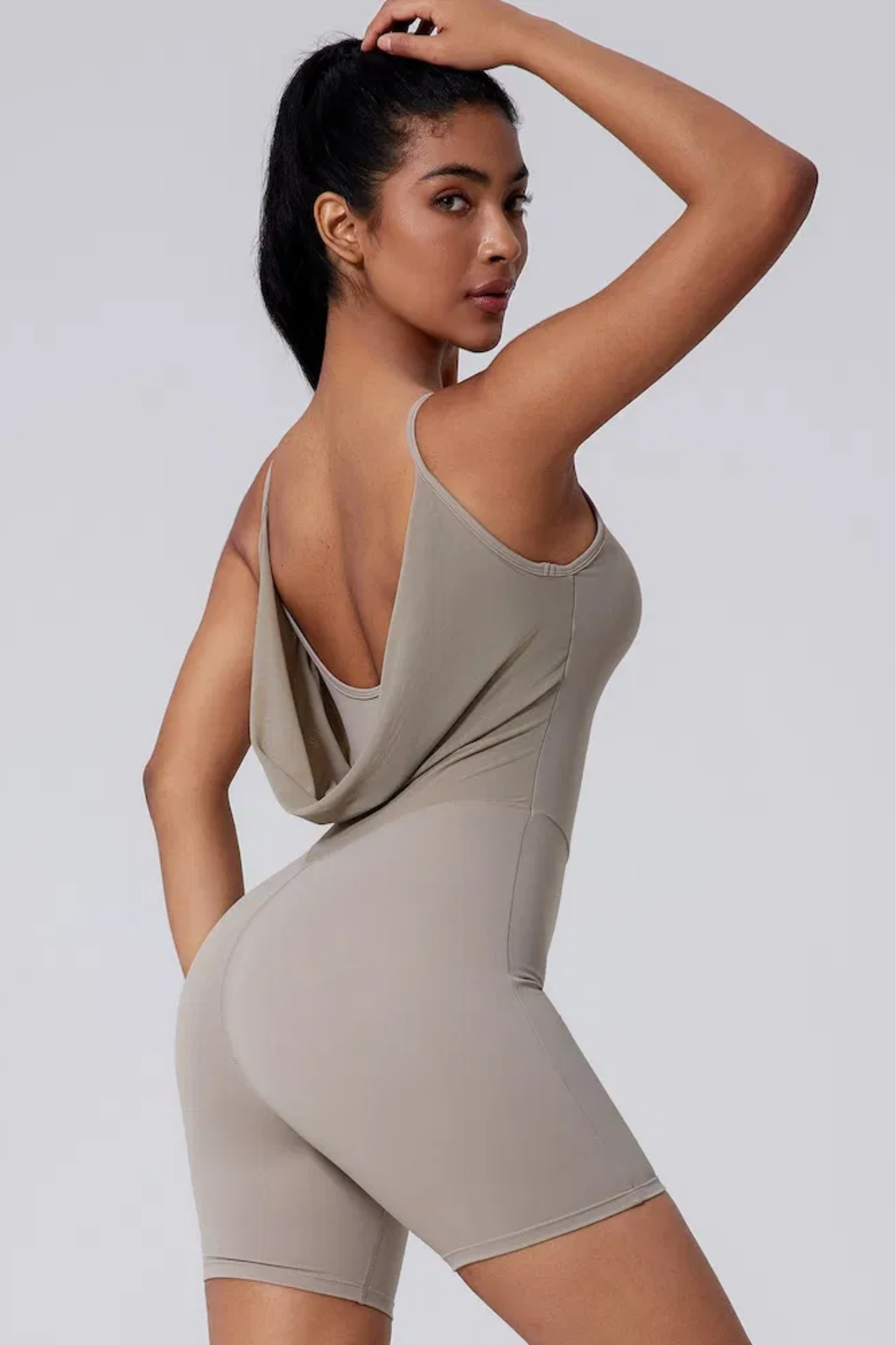 U Neck Sculpt Jumpsuit