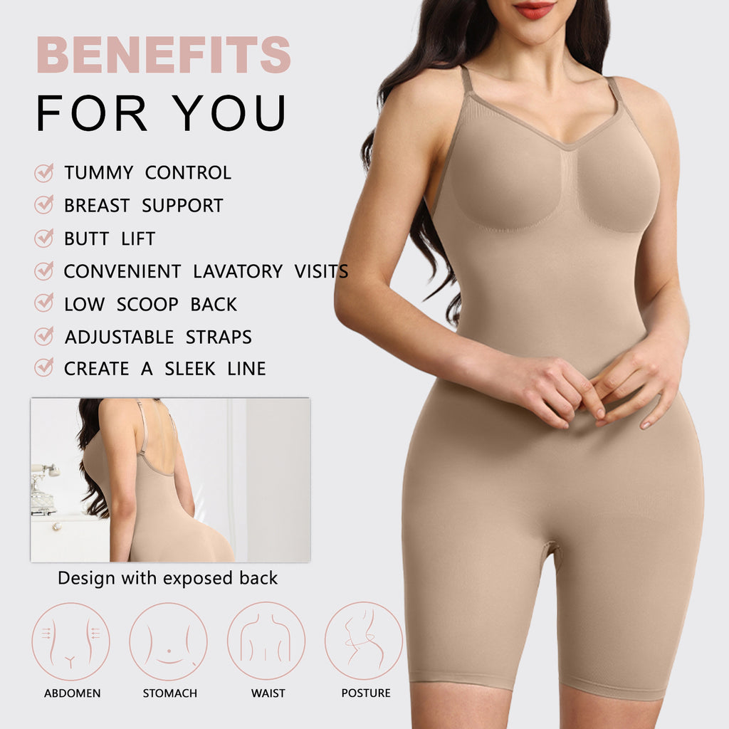 Women's Bodybuilding Shapewear Hip Lifting And Waist-slimming Open-end One-piece Underwear
