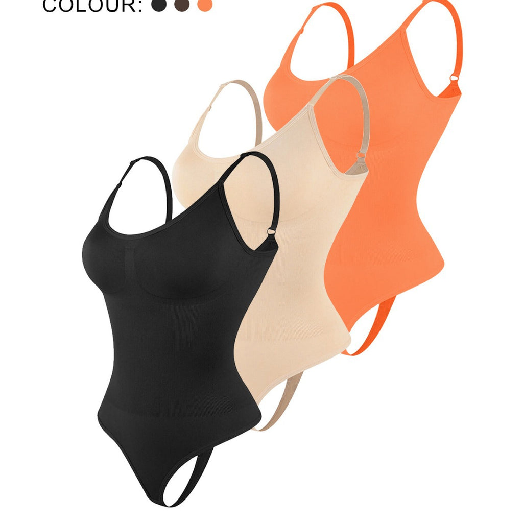 Plus Size Bodybuilding Belly Contraction Shapewear One-piece Seamless T-back