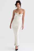 White Corset Maxi Dress
