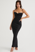 Black Corset Maxi Dress