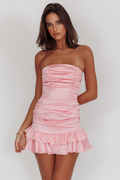 Blush Ruffle Mini Dress