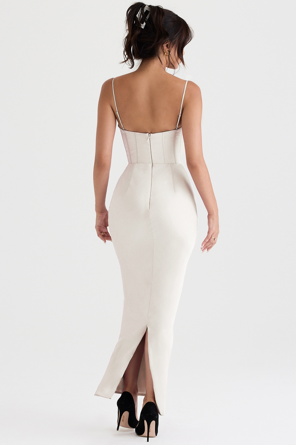 White Corset Maxi Dress