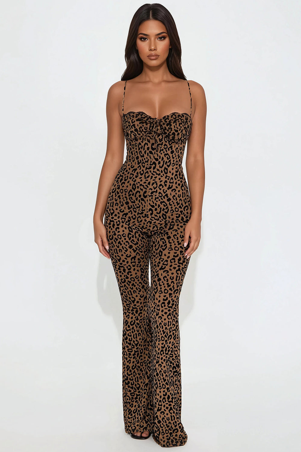 Leopard Print Jumpsuit–Jumpsuits