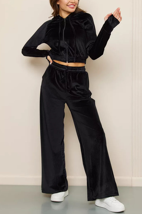 Zip-Up Fleece Lounge Set–Co-Ord Set