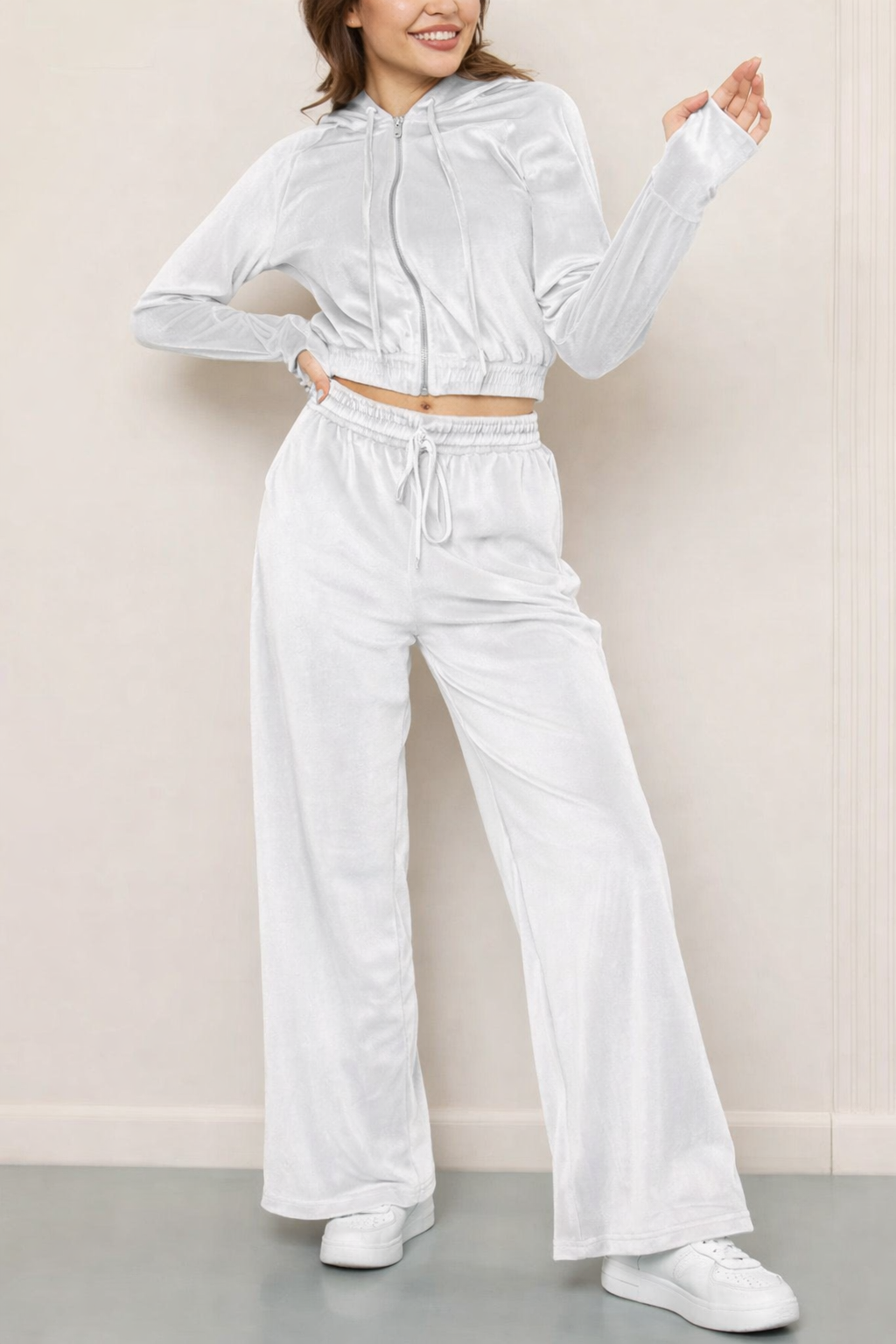 Zip-Up Fleece Lounge Set–Co-Ord Set