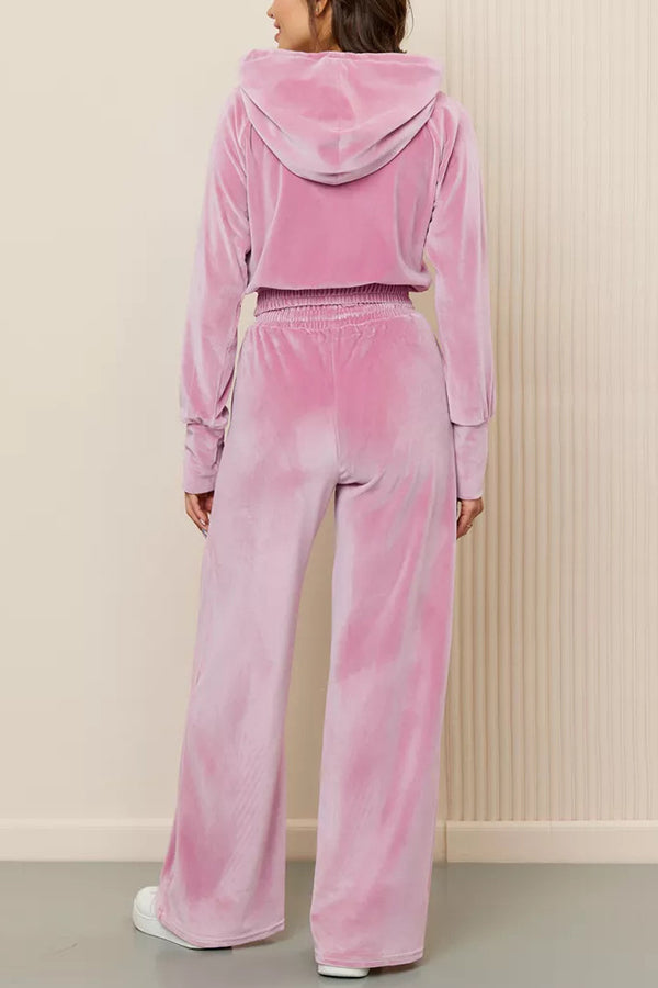 Zip-Up Fleece Lounge Set–Co-Ord Set